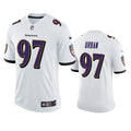Men’s Baltimore Ravens #97 Brent Urban Nike White Vapor Limited Player Jersey