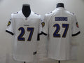 Men’s Baltimore Ravens J.K. Dobbins #27 White Jersey