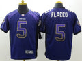Men’s Baltimore Ravens Joe Flacco #5 Purple Jersey