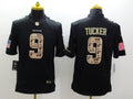 Men’s Baltimore Ravens Justin Tucker #9 Black Alternate Jersey