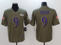 Men’s Baltimore Ravens Justin Tucker #9 Brown Jersey