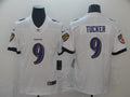 Men’s Baltimore Ravens Justin Tucker #9 White Jersey