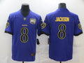 Men’s Baltimore Ravens Lamar Jackson #8 Purple Jersey