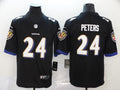 Men’s Baltimore Ravens Marcus Peters #24 Black Jersey