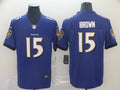 Men’s Baltimore Ravens Marquise Brown #15 Purple Jersey