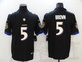 Men’s Baltimore Ravens Marquise Brown #5 Black Jersey