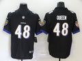 Men’s Baltimore Ravens Patrick Queen #48 Black Jersey