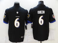 Men’s Baltimore Ravens Patrick Queen #6 Black Jersey