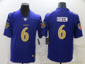 Men’s Baltimore Ravens Patrick Queen #6 Purple Jersey