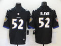 Men’s Baltimore Ravens Ray Lewis #52 Black Retired Jersey