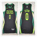 Mens Boston Celtics #0 Jayson Tatum 2024-25 Black City Edition Jersey