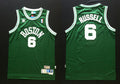 Men’s Boston Celtics #6 Bill Russell Green Throwback Swingman Jersey