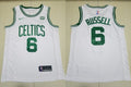 Men’s Boston Celtics #6 Bill Russell Kelly Green Nike White Association Edition Swingman Jersey