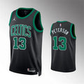 Mens Boston Celtics #77 Lamar Stevens Black Statement Edition Jersey
