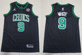Mens Boston Celtics #9 Derrick White 2024 Black Statement Edition Game Jersey