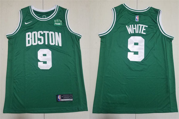 Mens Boston Celtics #9 Derrick White Kelly Green Icon Edition Jersey