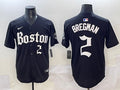 Men’s Boston Red Sox Alex Bregman #2 Black Jersey