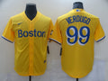 Men’s Boston Red Sox Alex Verdugo #99 Yellow Baseball Jersey