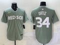 Men’s Boston Red Sox David Ortiz #34 Gray 2025 City Connect Limited Retired Jersey