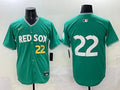 Men’s Boston Red Sox Garrett Whitlock #22 Green 2025 City Connect Limited Jersey
