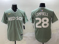 Men’s Boston Red Sox Kristian Campbell #28 Gray 2025 City Connect Limited Jersey
