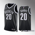 Mens Brooklyn Nets #20 Day’Ron Sharpe Nike Black Icon Edition Player Jersey