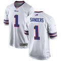 Men’s Buffalo Bills #1 Emmanuel Sanders Nike White Player Game Football Jersey