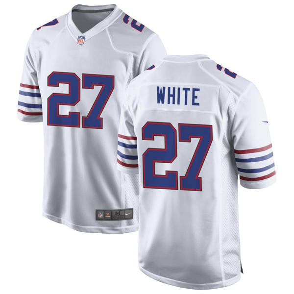 Mens Buffalo Bills #27 Tre’Davious White Nike White Alternate Retro Vapor Limited Jersey