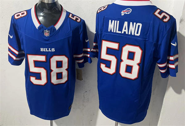 Mens Buffalo Bills #58 Matt Milano Nike Royal Vapor Limited Jersey