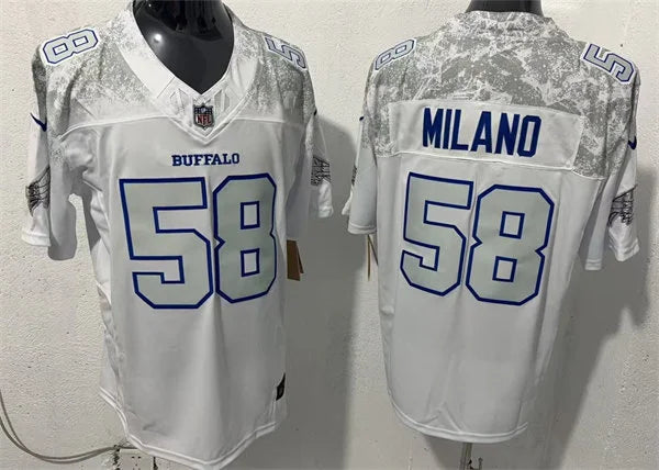 Mens Buffalo Bills #58 Matt Milano Nike Vapor F.U.S.E. Limited Rivalry Series Jersey