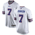 Mens Buffalo Bills #7 Taron Johnson Nike White Vapor Limited Jersey