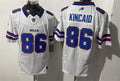 Mens Buffalo Bills #86 Dalton Kincaid Nike White Away Vapor Limited Jersey