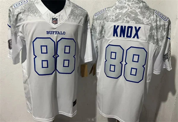 Mens Buffalo Bills #88 Dawson Knox Nike Vapor F.U.S.E. Limited Rivalry Series Jersey