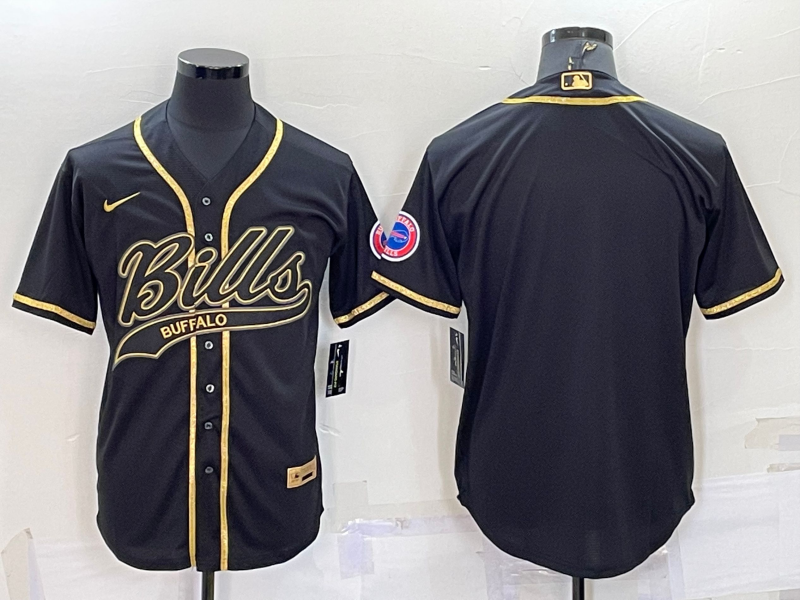 Men’s Buffalo Bills Black Blank Jersey