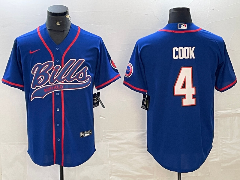 Men’s Buffalo Bills James Cook #4 Royal Jersey Joint Edition