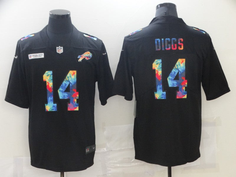 Men’s Buffalo Bills Stefon Diggs #14 Black Jersey