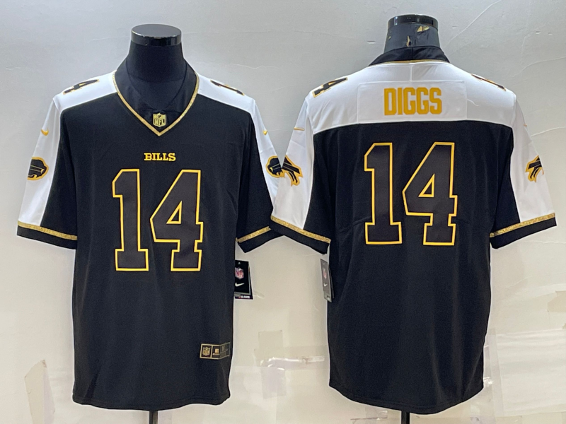 Men’s Buffalo Bills Stefon Diggs #14 Black Jersey