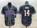 Men’s Buffalo Bills Stefon Diggs #14 Grey Camouflage Jersey Joint Edition
