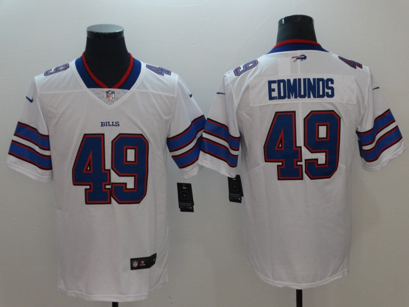 Men’s Buffalo Bills Tremaine Edmunds #49 White Jersey