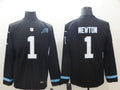 Men’s Carolina Panthers #1 Cam Newton Black Jersey