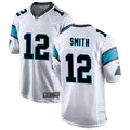 Mens Carolina Panthers #12 Shi Smith  Nike White Vapor Untouchable Limited Jersey