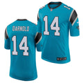 Men’s Carolina Panthers #14 Sam Darnold Blue Nike Vapor Untouchable Limited Jersey