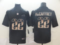 Men’s Carolina Panthers #22 Christian McCaffrey Black Authentic Jersey