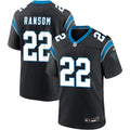 Mens Carolina Panthers #22 Lathan Ransom Nike Black Vapor F.U.S.E. Limited Jersey
