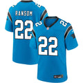 Mens Carolina Panthers #22 Lathan Ransom Nike Blue Alternate Vapor F.U.S.E. Limited Jersey