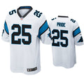 Mens Carolina Panthers #25 Troy Pride Jr. Nike White Vapor Untouchable Limited Jersey