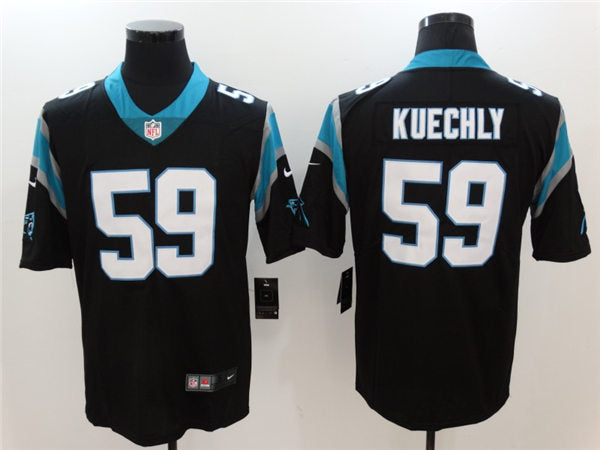 Men’s Carolina Panthers #59 Luke Kuechly  Black Nike Vapor Untouchable Limited Jersey