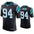 Mens Carolina Panthers #94 Daviyon Nixon Nike Black Vapor Untouchable Limited Jersey