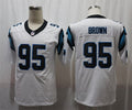 Men’s Carolina Panthers #95 Derrick Brown White Nike Vapor Untouchable Football Jersey