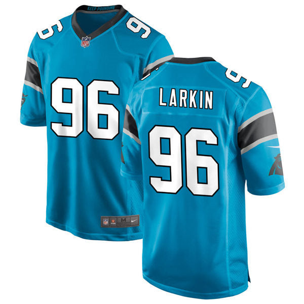 Mens Carolina Panthers #96 Austin Larkin Nike Blue Vapor Untouchable Limited Jersey